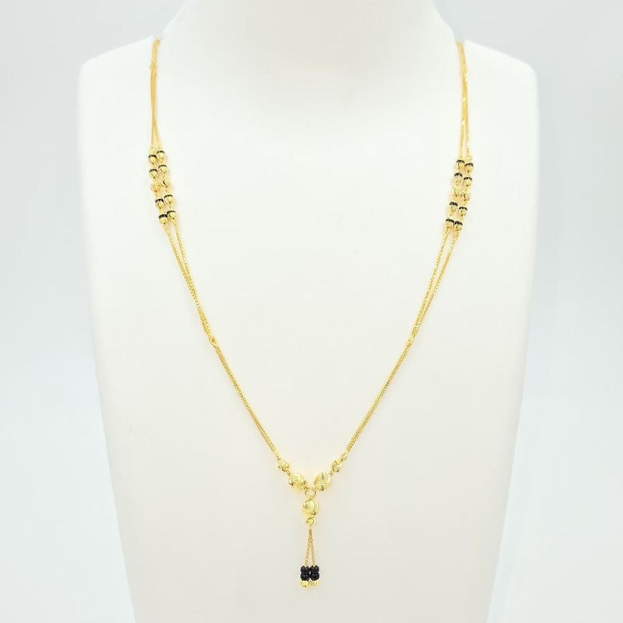 Minimal Short Mangalsutra with box chain