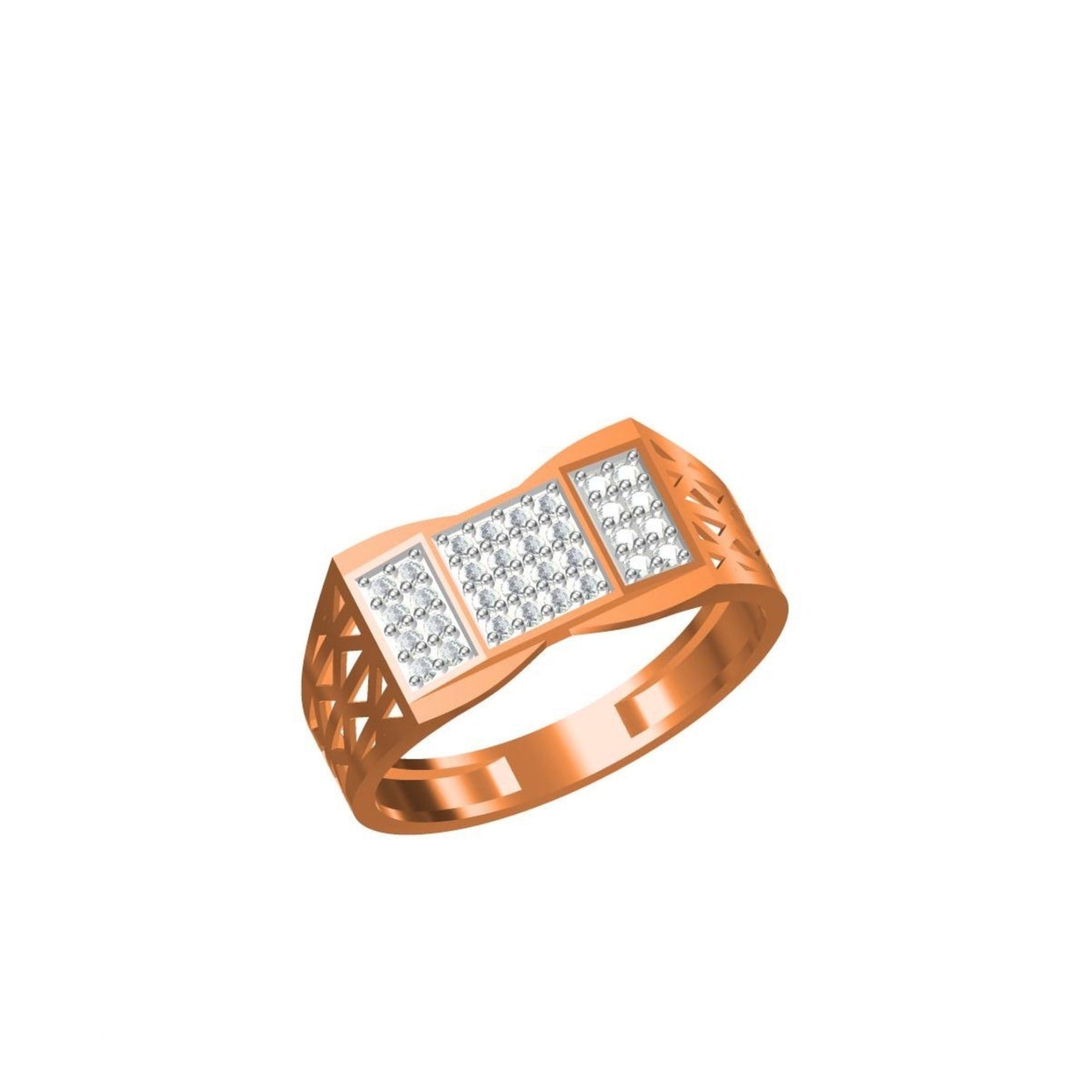 4gms CZ Paper Casting Stone Ring SJGR-2880 #SB