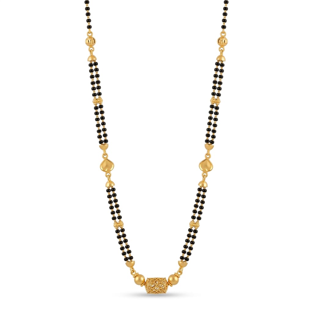 10gms Short Mangalsutra with ball pendant