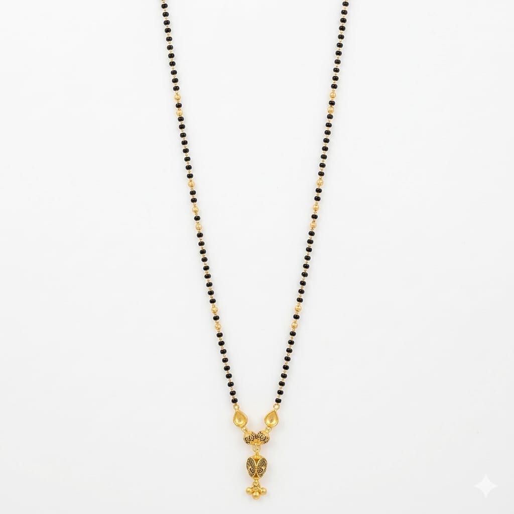 6gms Short Mangalsutra with ball pendant