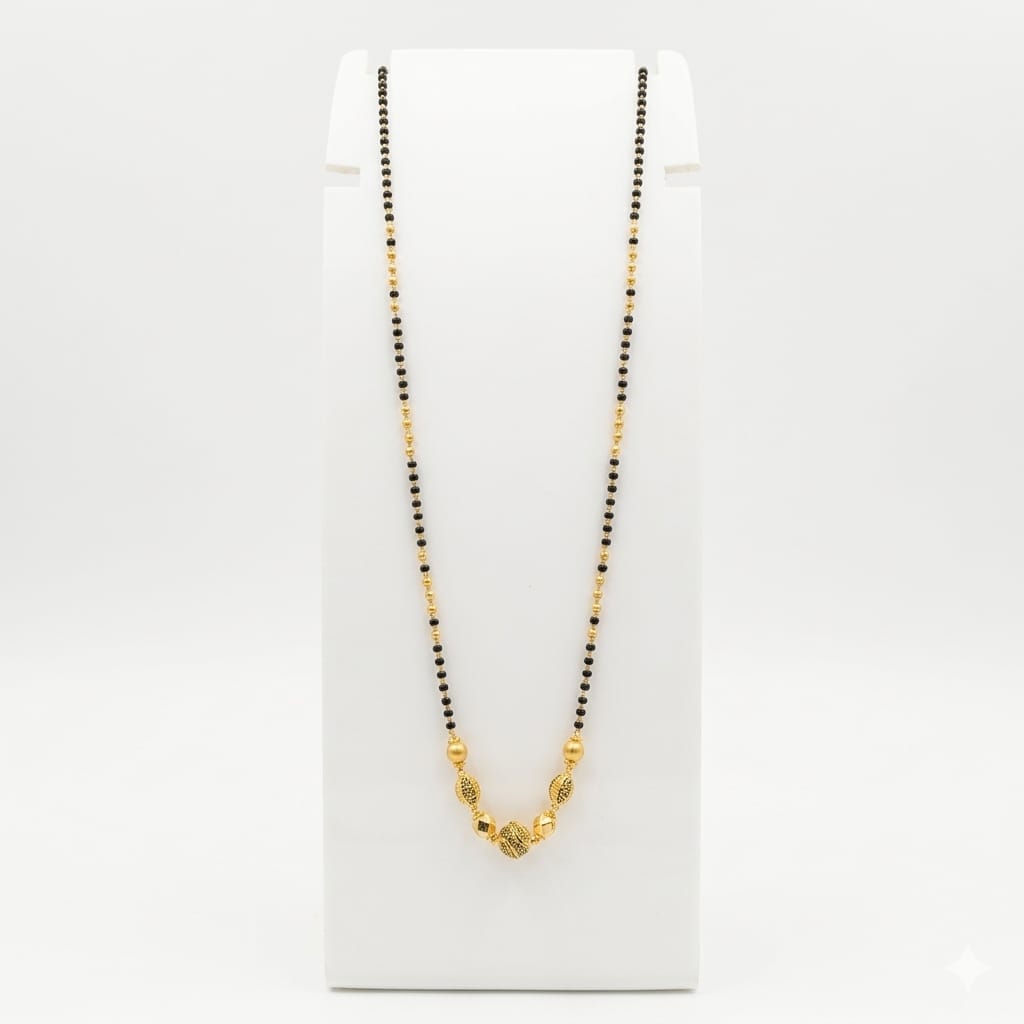 8gms Short Mangalsutra with ball pendant