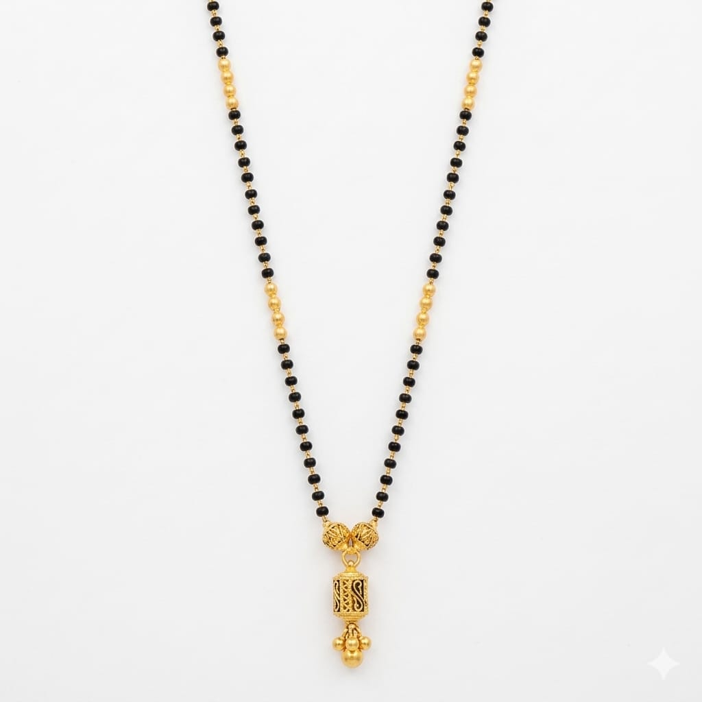 6gms Short Mangalsutra with ball pendant