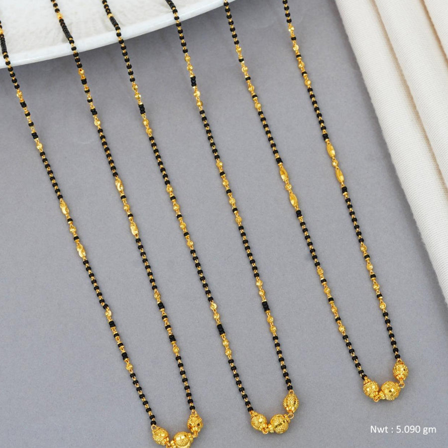 Short Mangalsutra ball shape pendants
