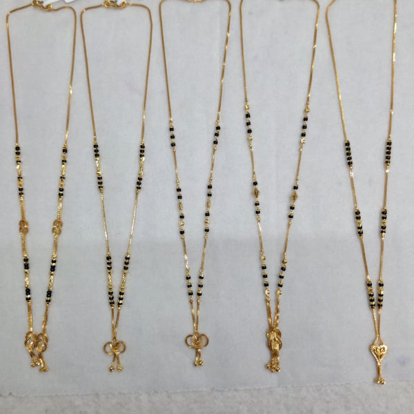 Short Mangalsutra with heart shape pendant