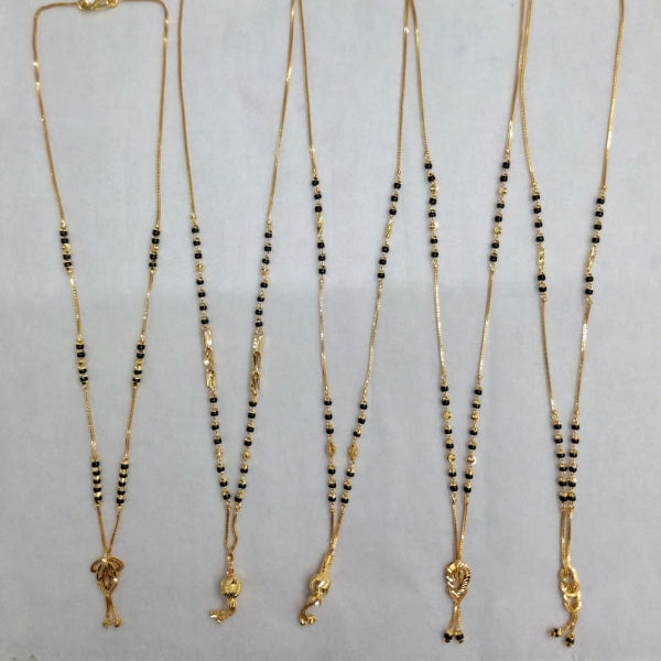 Short Mangalsutra with long pendant