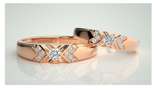 Couple Band Rings#01