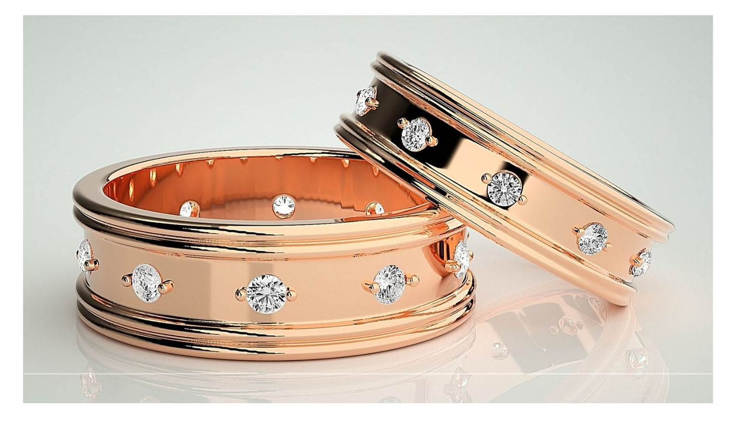 Couple Band Rings#10