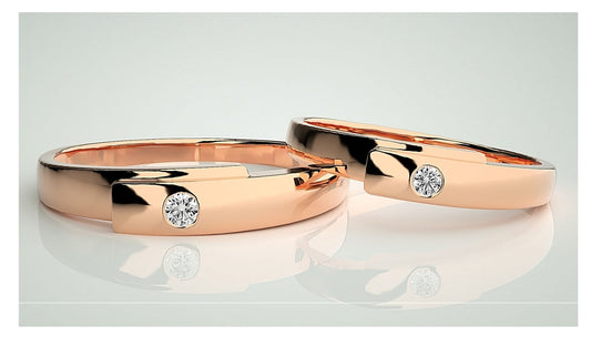 Couple Band Rings#100