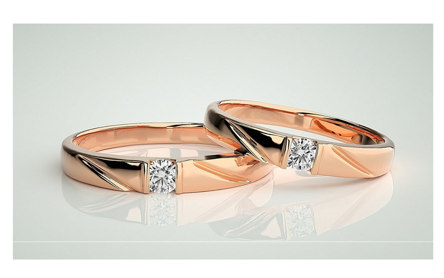 Couple Band Rings#101