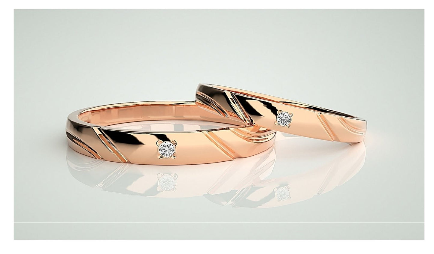Couple Band Rings#103
