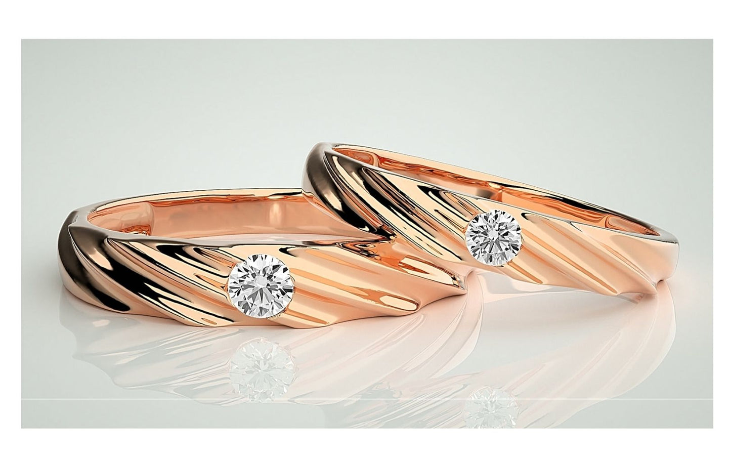 Couple Band Rings#107