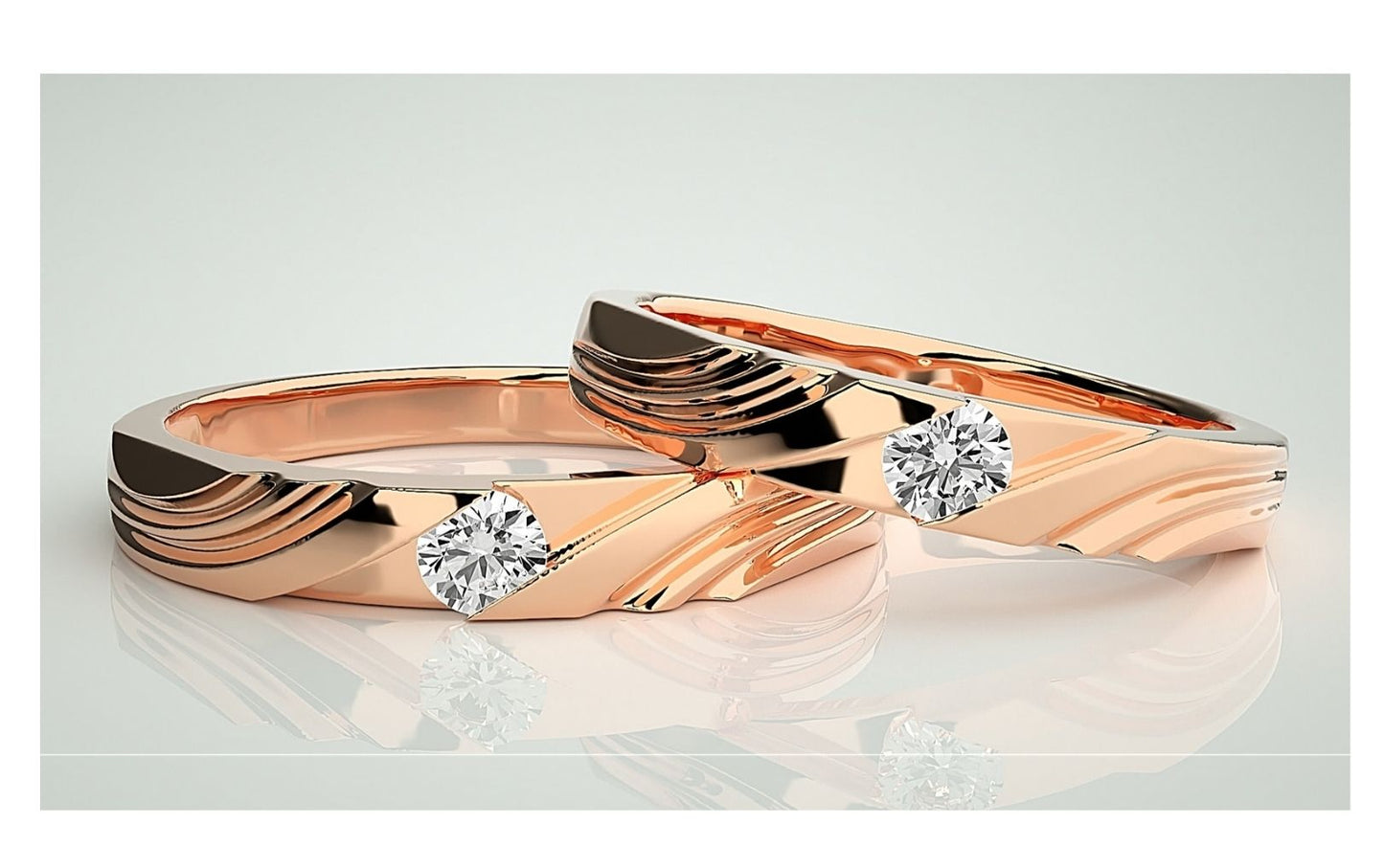 Couple Band Rings#110