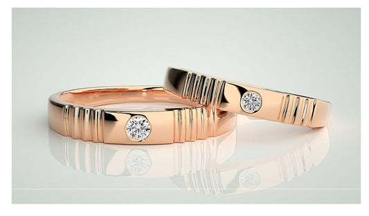 Couple Band Rings#112