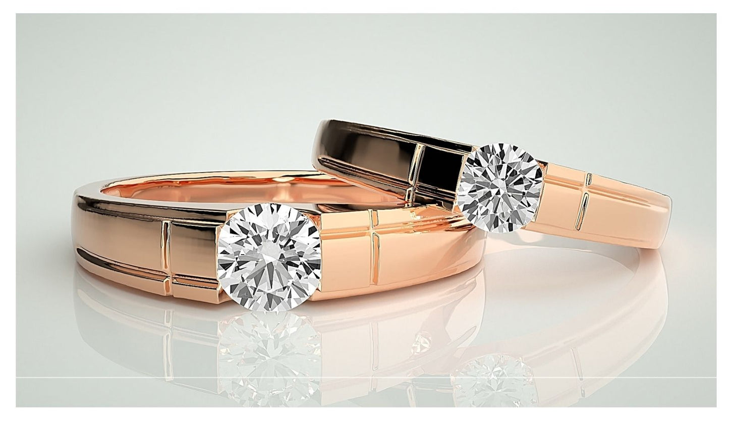 Couple Band Rings#114