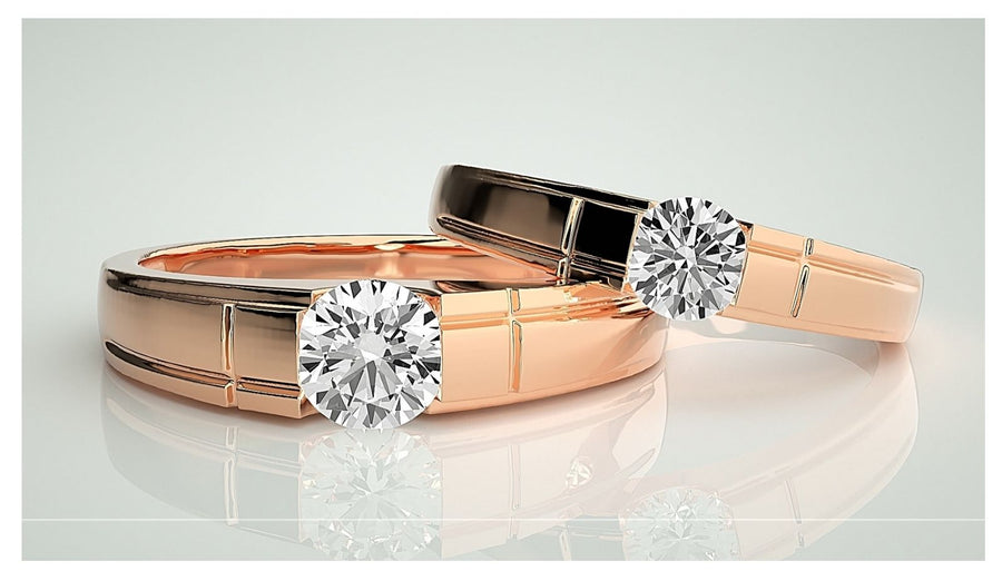 Couple Band Rings#114