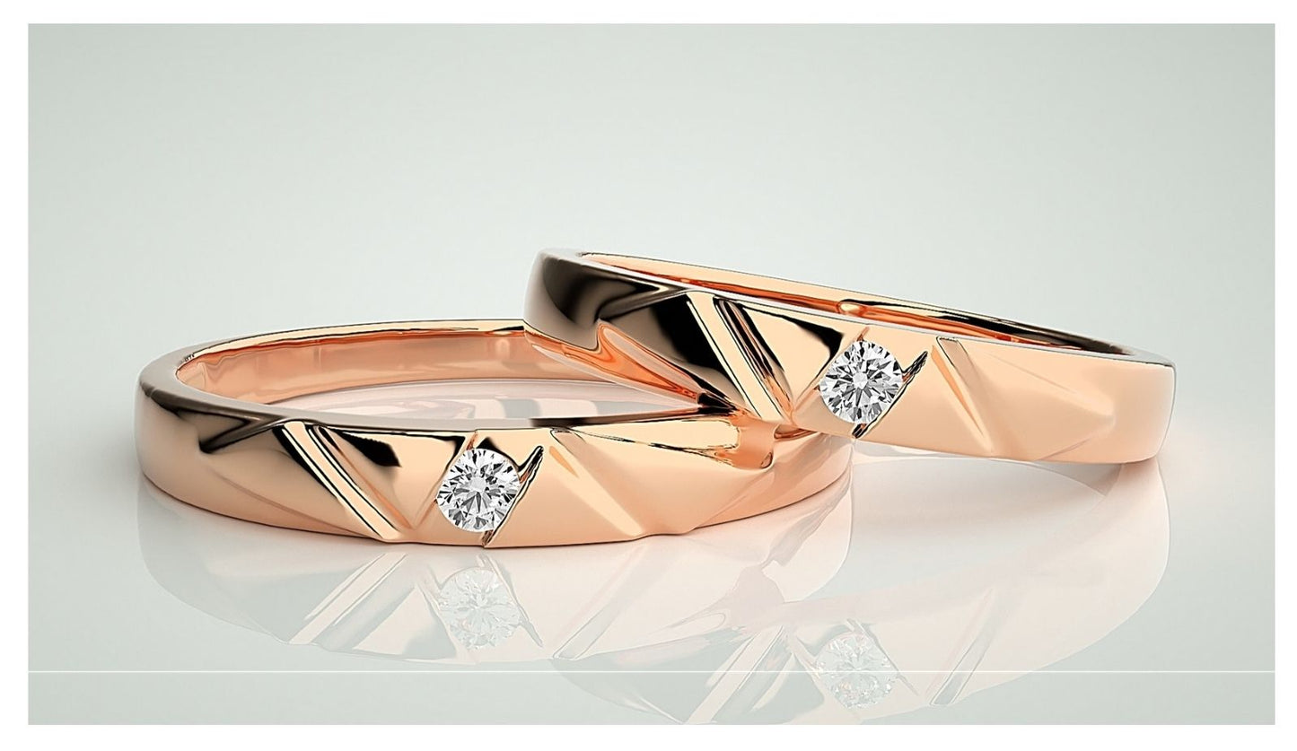 Couple Band Rings#117