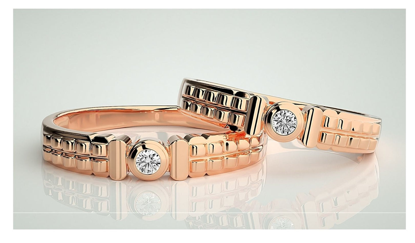 Couple Band Rings#118