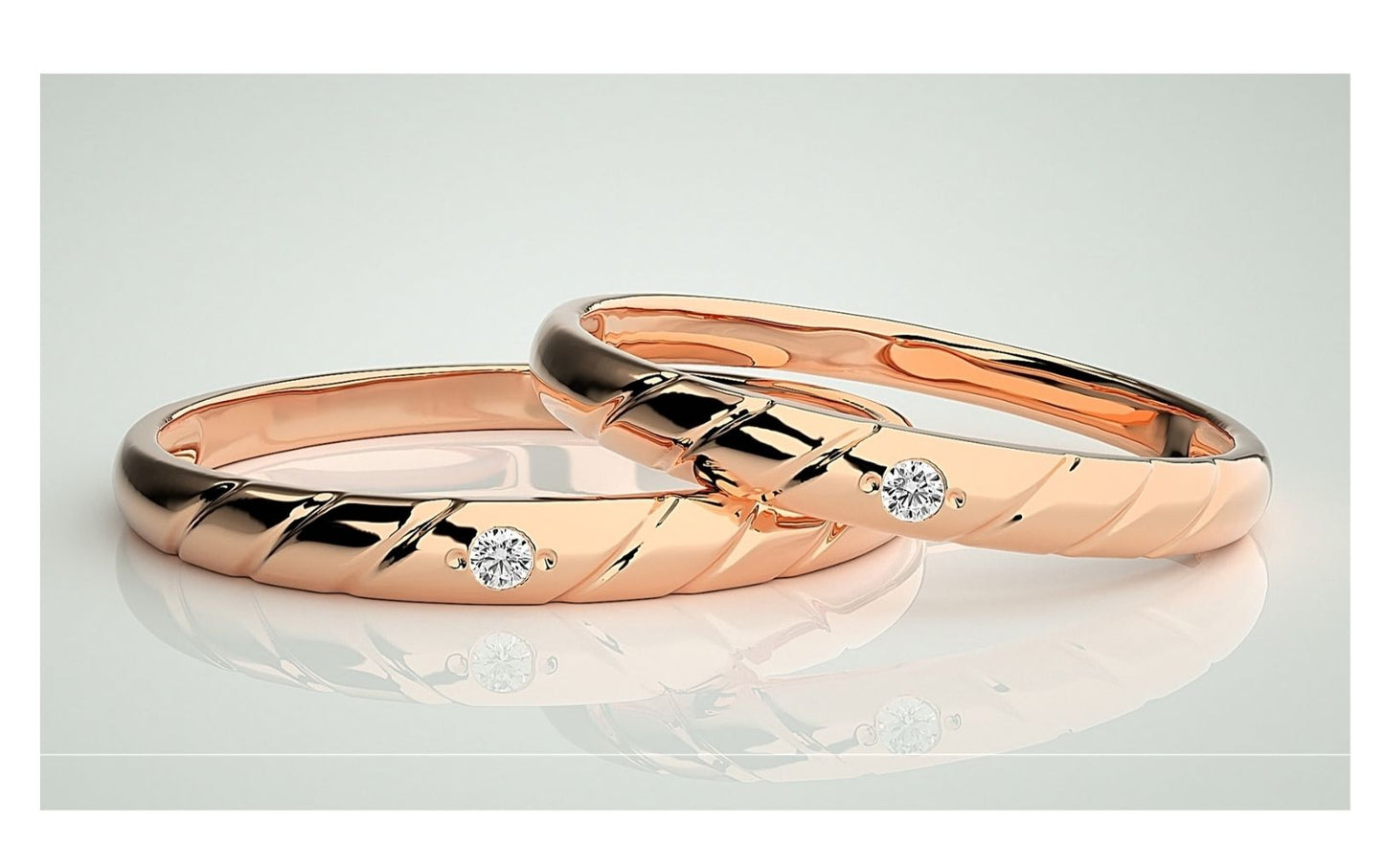 Couple Band Rings#119