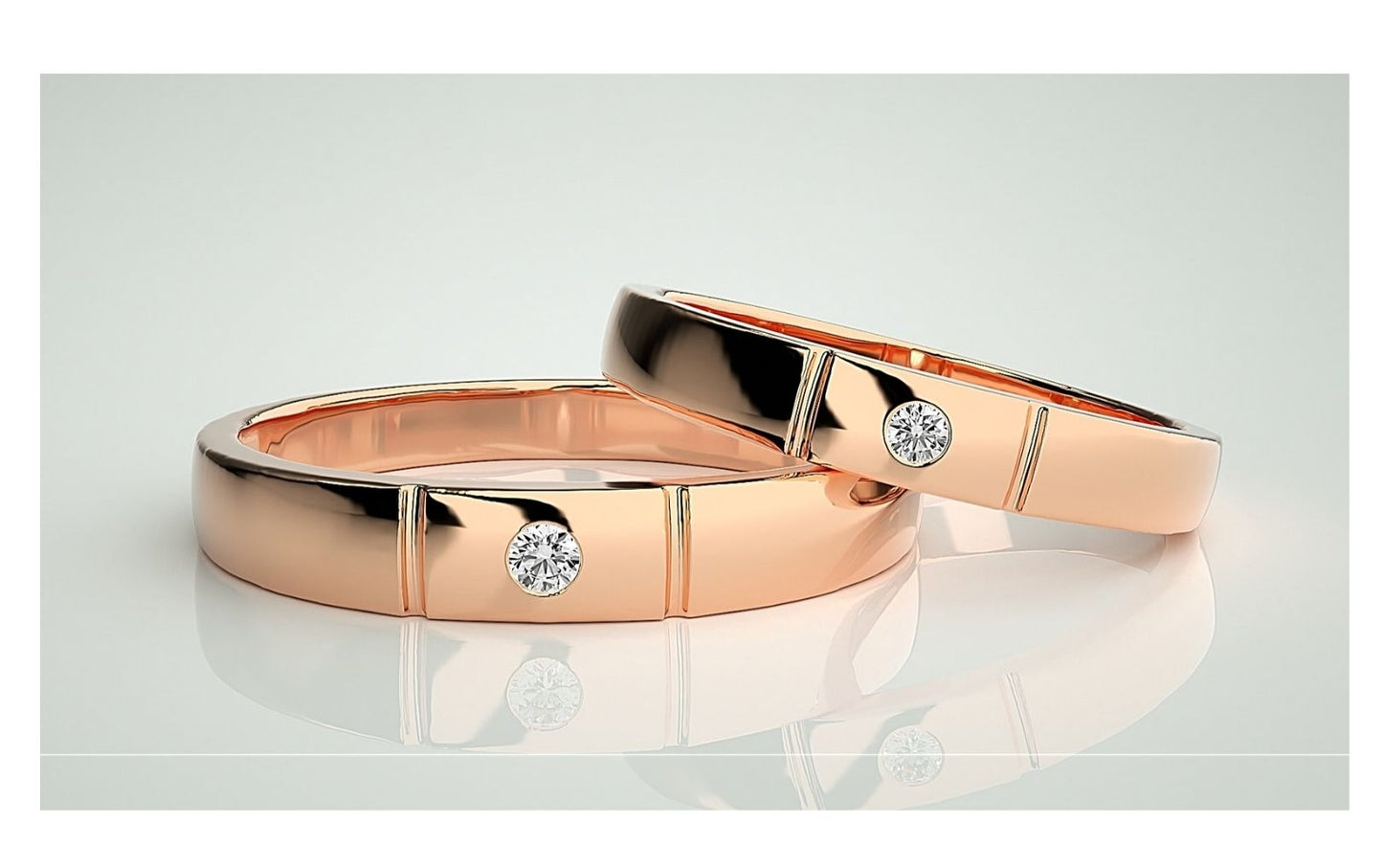 Couple Band Rings#122