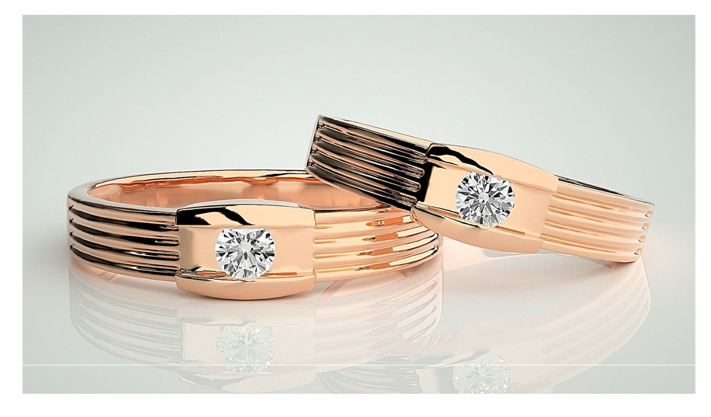 Couple Band Rings#124