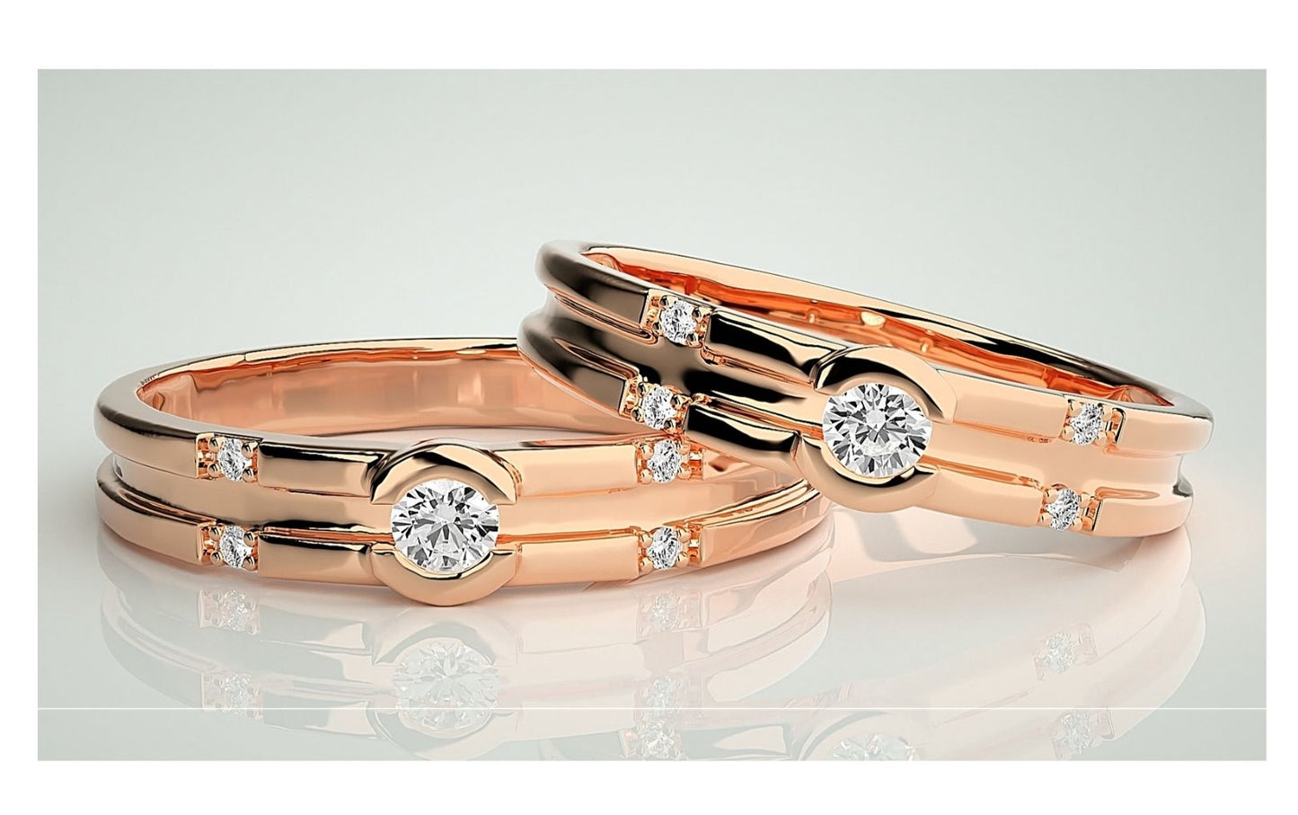 Couple Band Rings#125