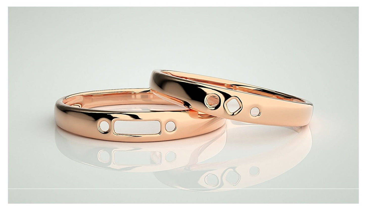 Couple Band Rings#126