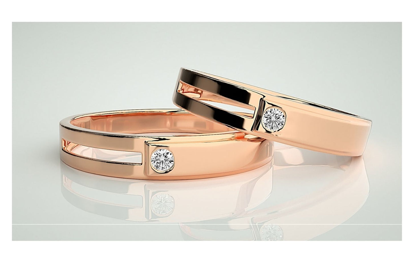 Couple Band Rings#128