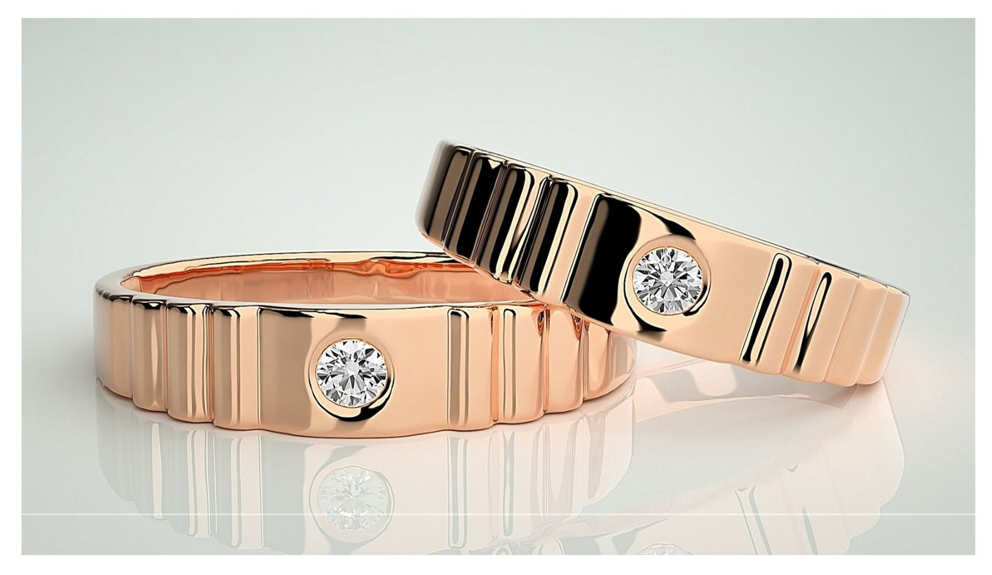 Couple Band Rings#129