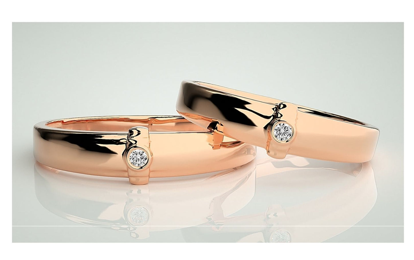 Couple Band Rings#131
