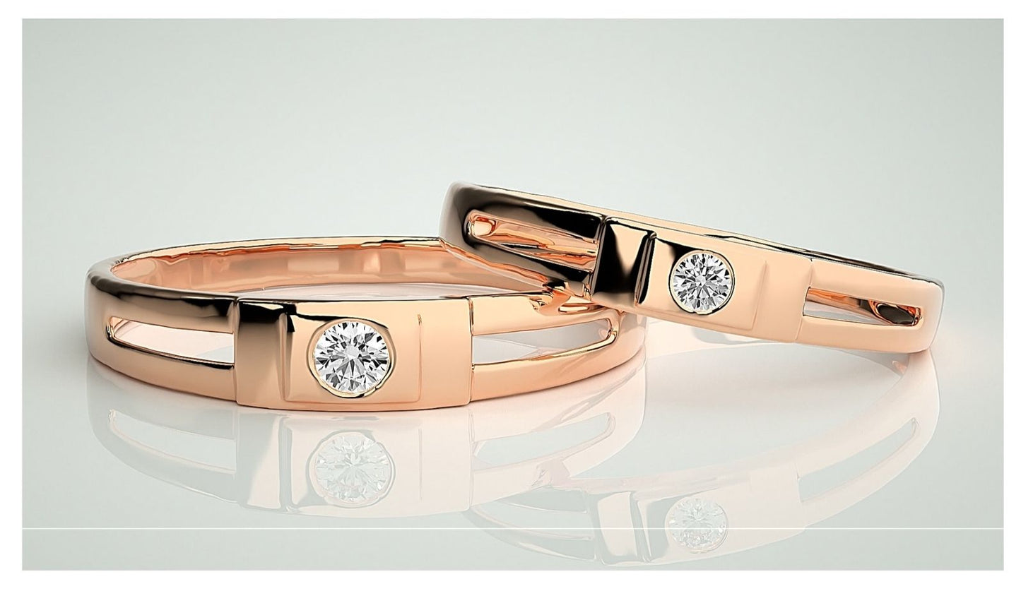 Couple Band Rings#132