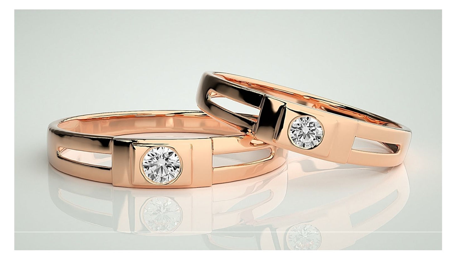 Couple Band Rings#133