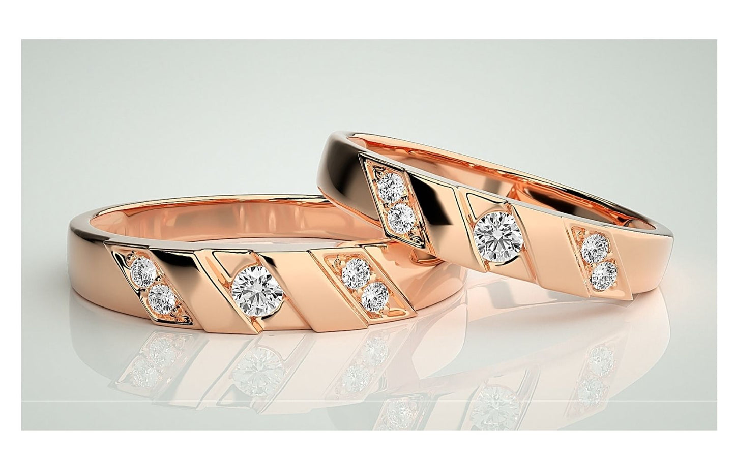 Couple Band Rings#134