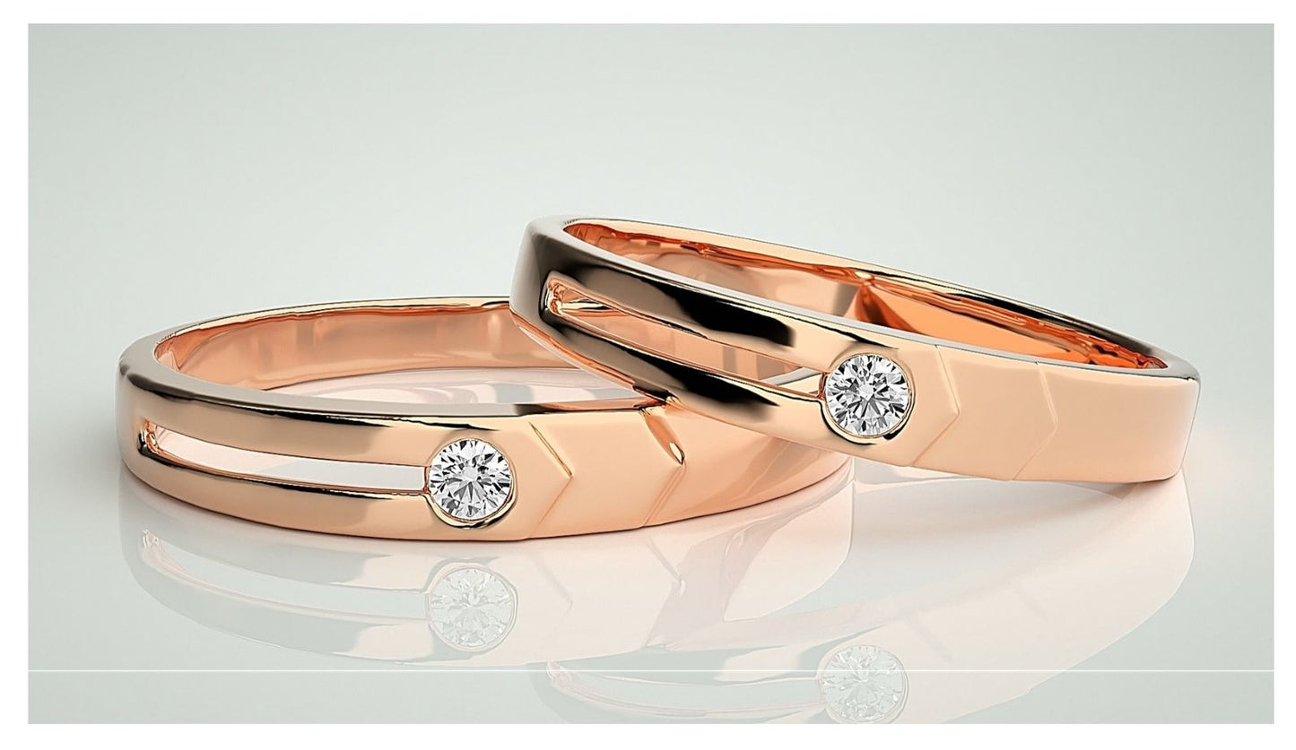 Couple Band Rings#135