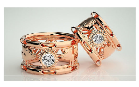 Couple Band Rings#14