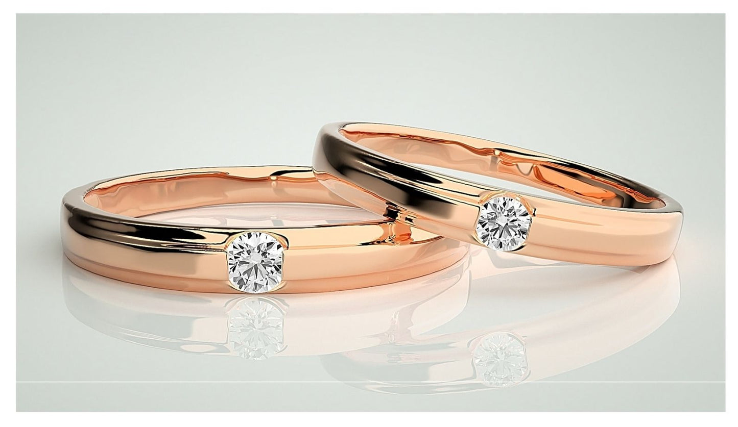 Couple Band Rings#141