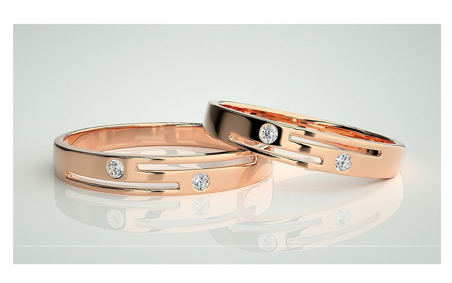 Couple Band Rings#143