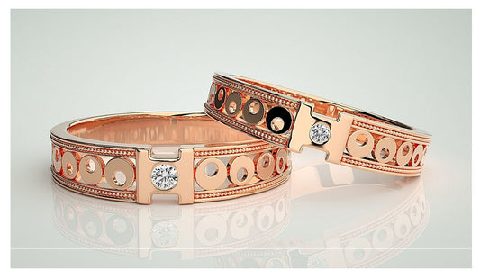 Couple Band Rings#15