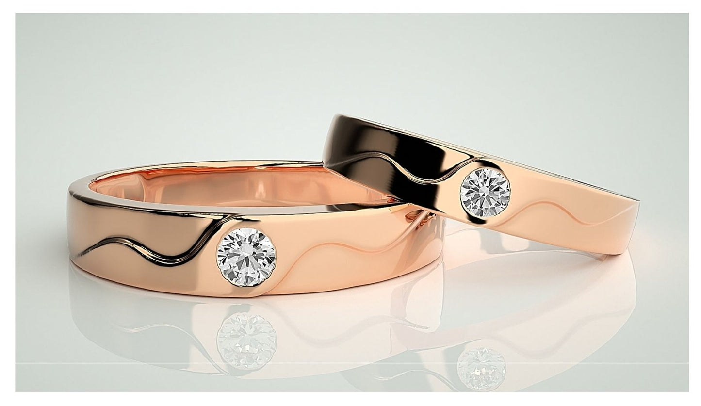 Couple Band Rings#153