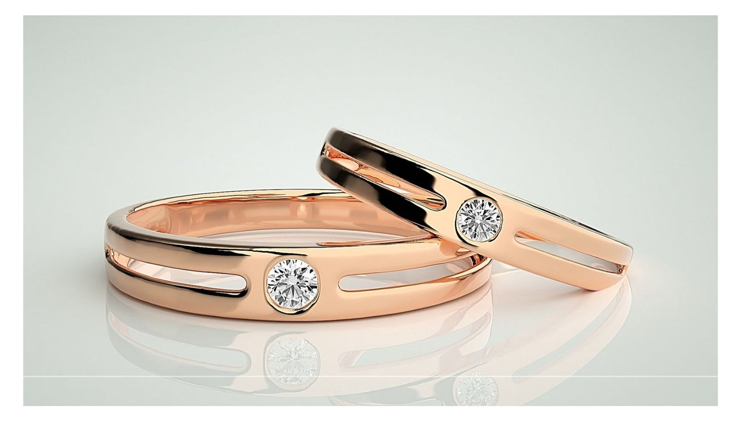 Couple Band Rings#154