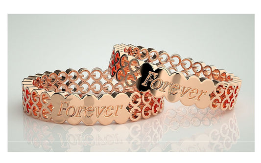 Couple Band Rings#158