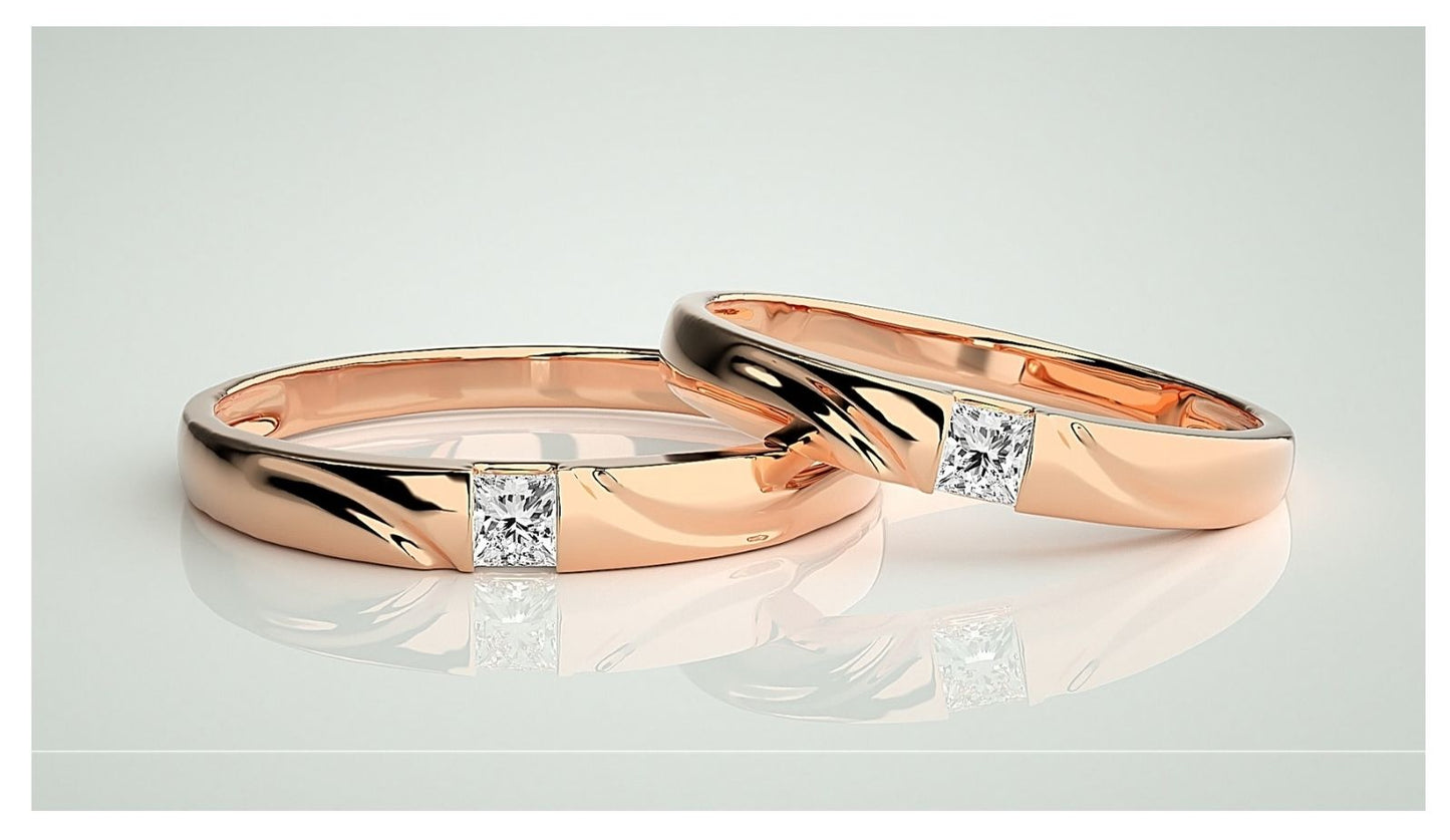 Couple Band Rings#159