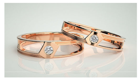 Couple Band Rings#16