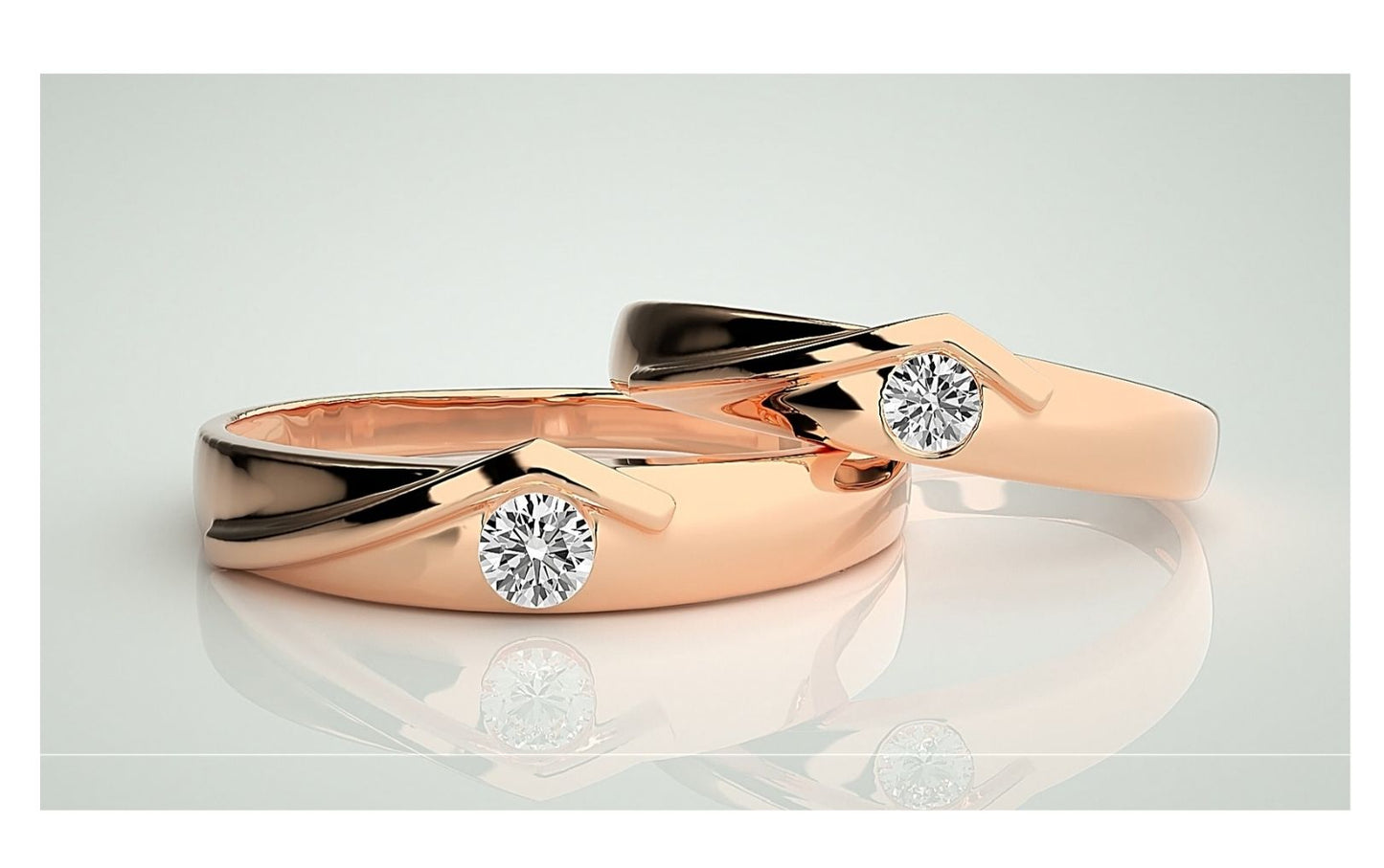 Couple Band Rings#161