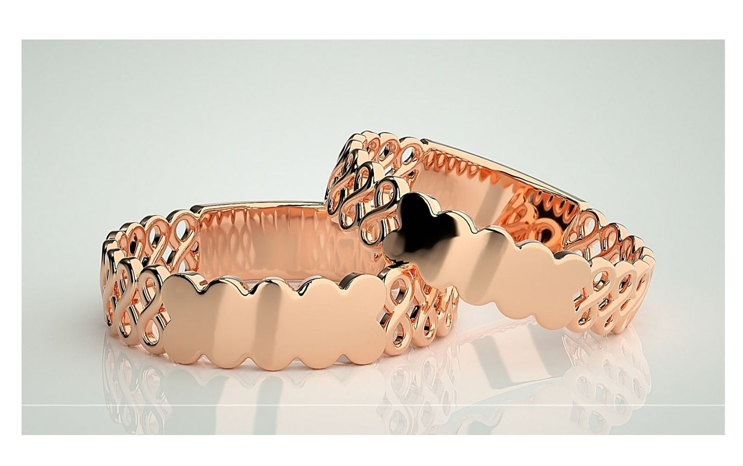 Couple Band Rings#164