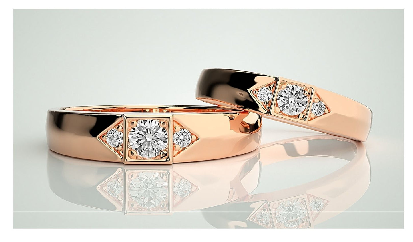 Couple Band Rings#166