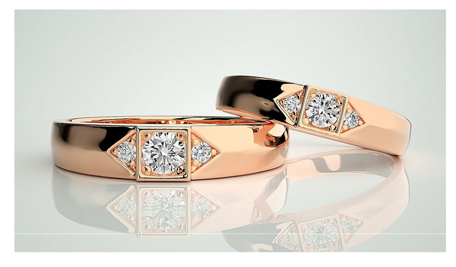 Couple Band Rings#166