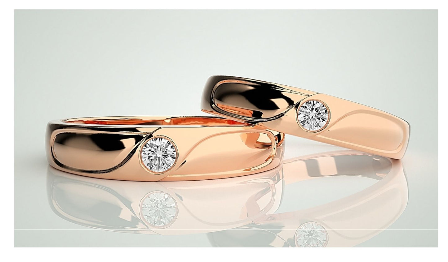 Couple Band Rings#169