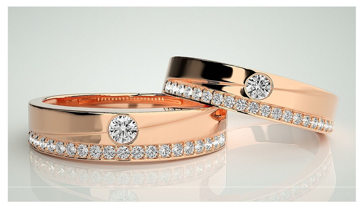 Couple Band Rings#171