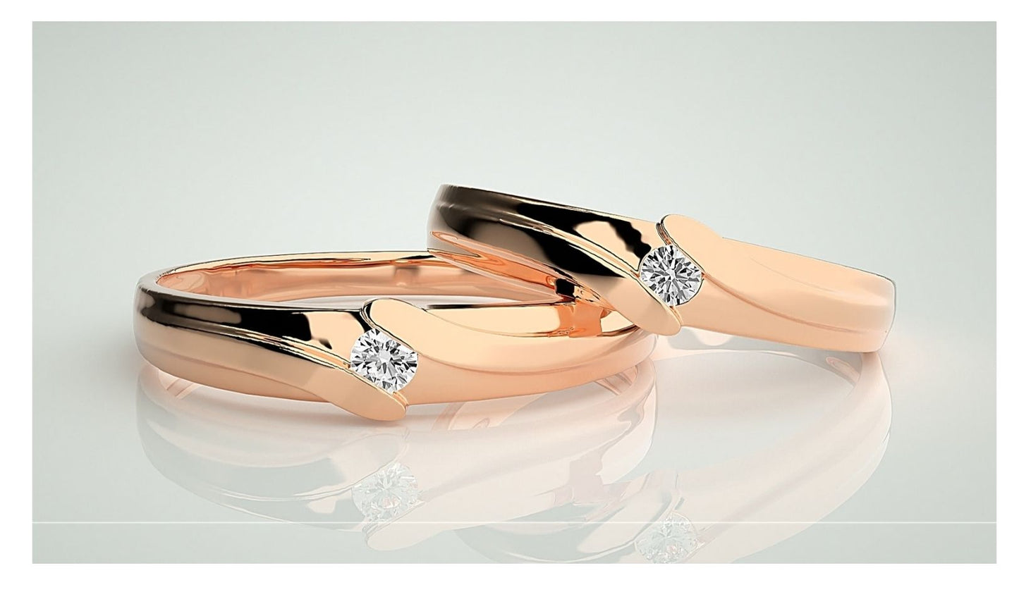 Couple Band Rings#172