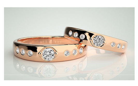 Couple Band Rings#173